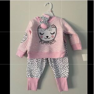 Three Piece Set - Pants, Sweater & Socks